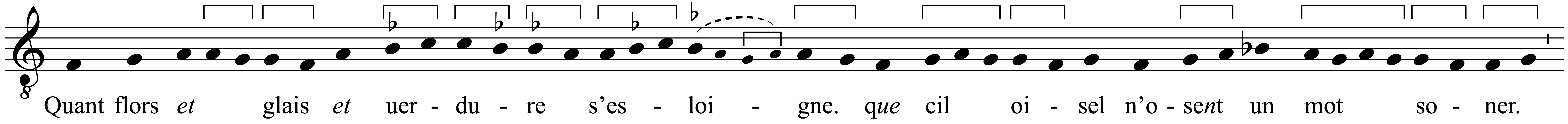 Work musical notation